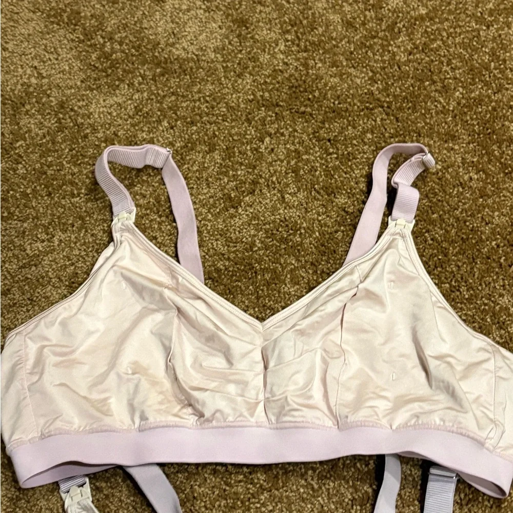 Women's Intimates Soft Bra Set - Pink, Cream, and Gray - Picture 5 of 7
